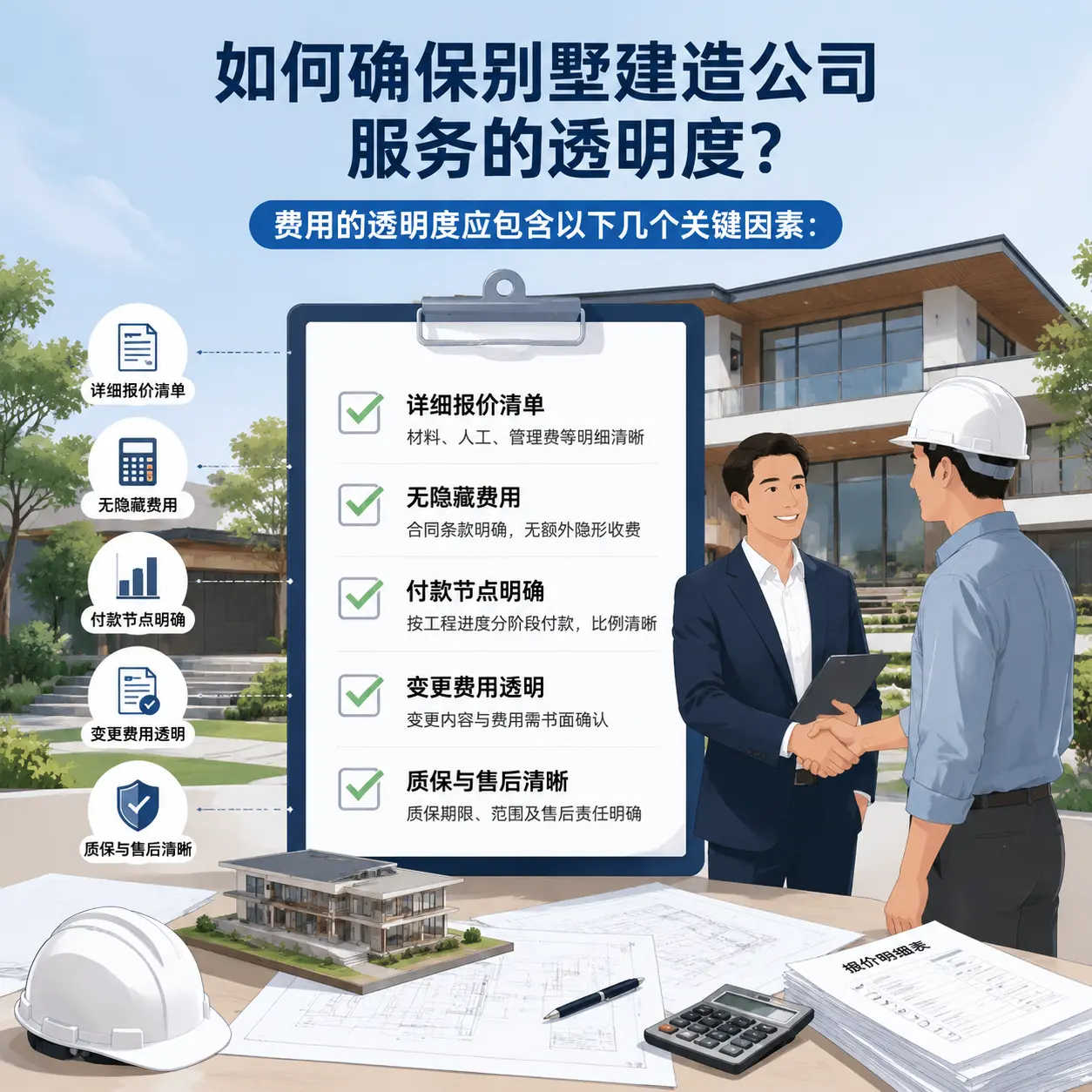 在 西秀 如何确保别墅建造公司服务的透明度？