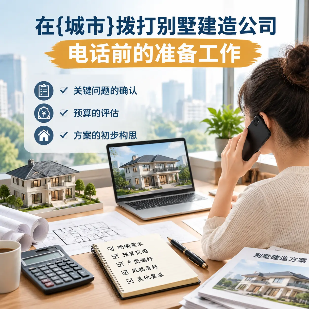 在西秀拨打别墅建造公司电话前的准备工作