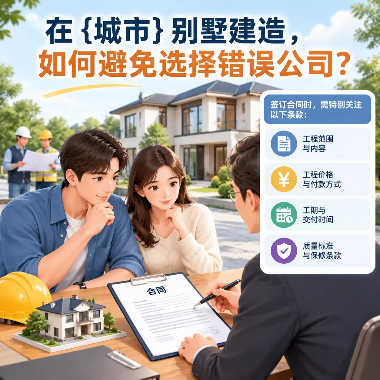 在 西秀 别墅建造，如何避免选择错误公司？