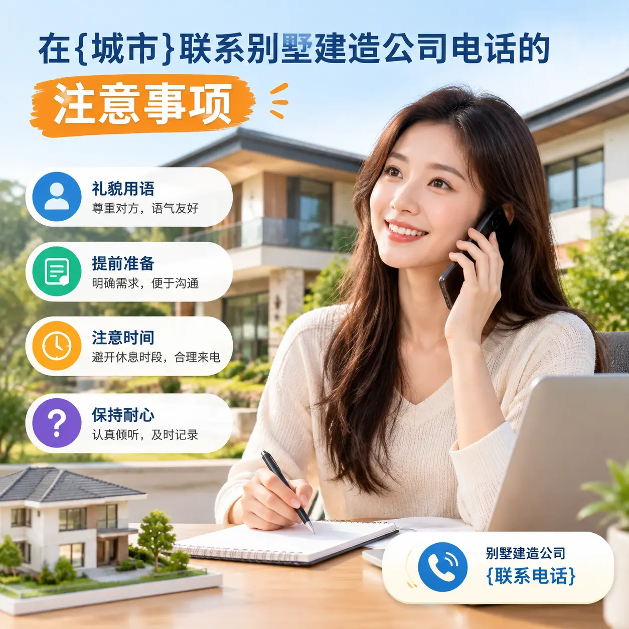 在西秀联系别墅建造公司电话的注意事项