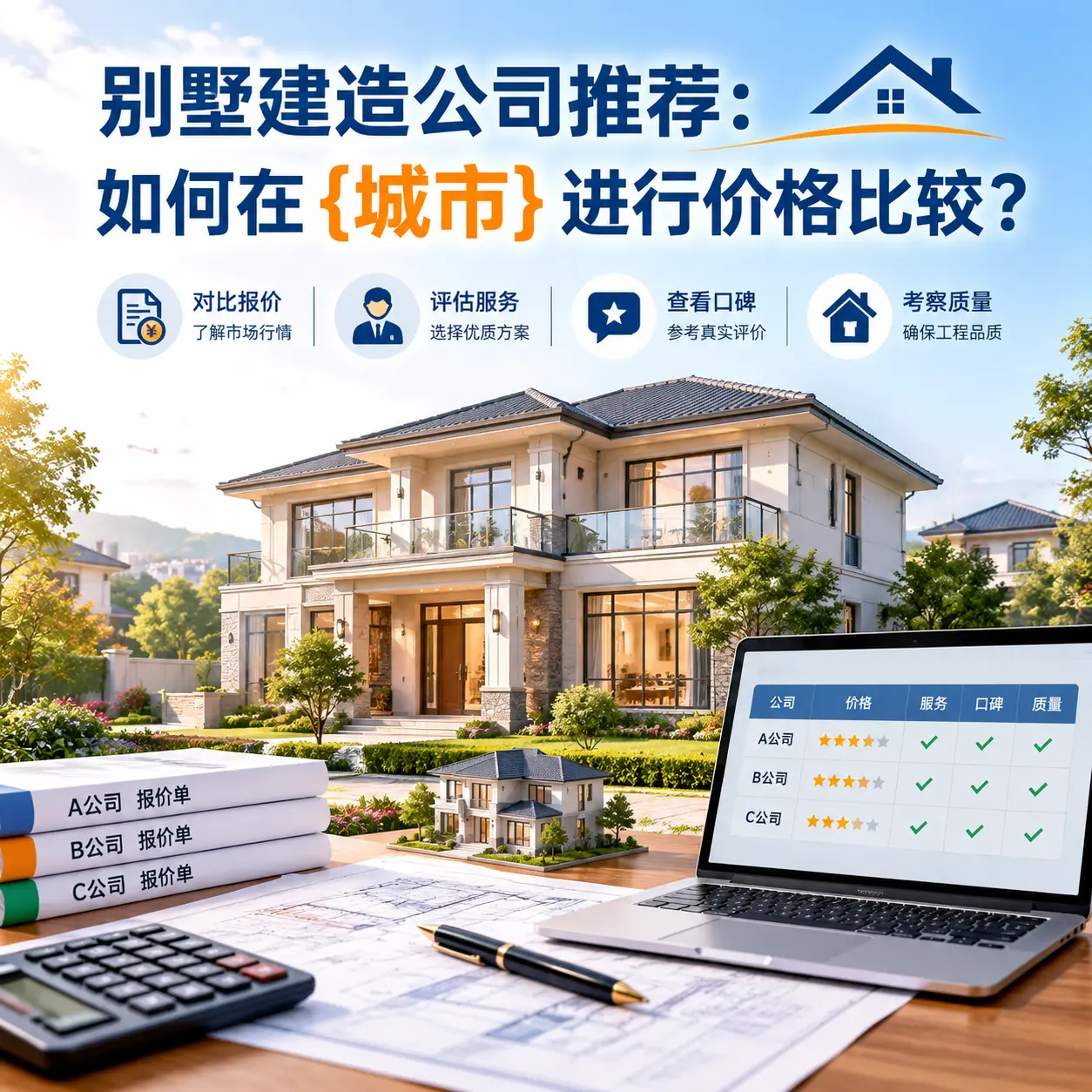 别墅建造公司推荐:如何在 西秀 进行价格比较?