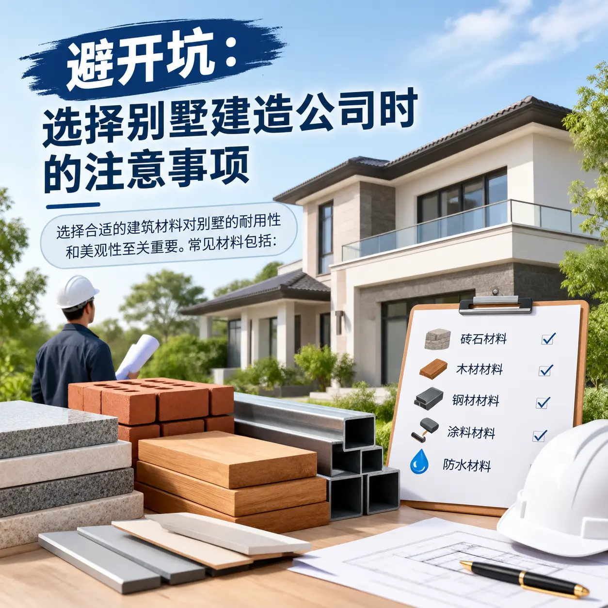 避开坑:选择 西秀 别墅建造公司时的注意事项