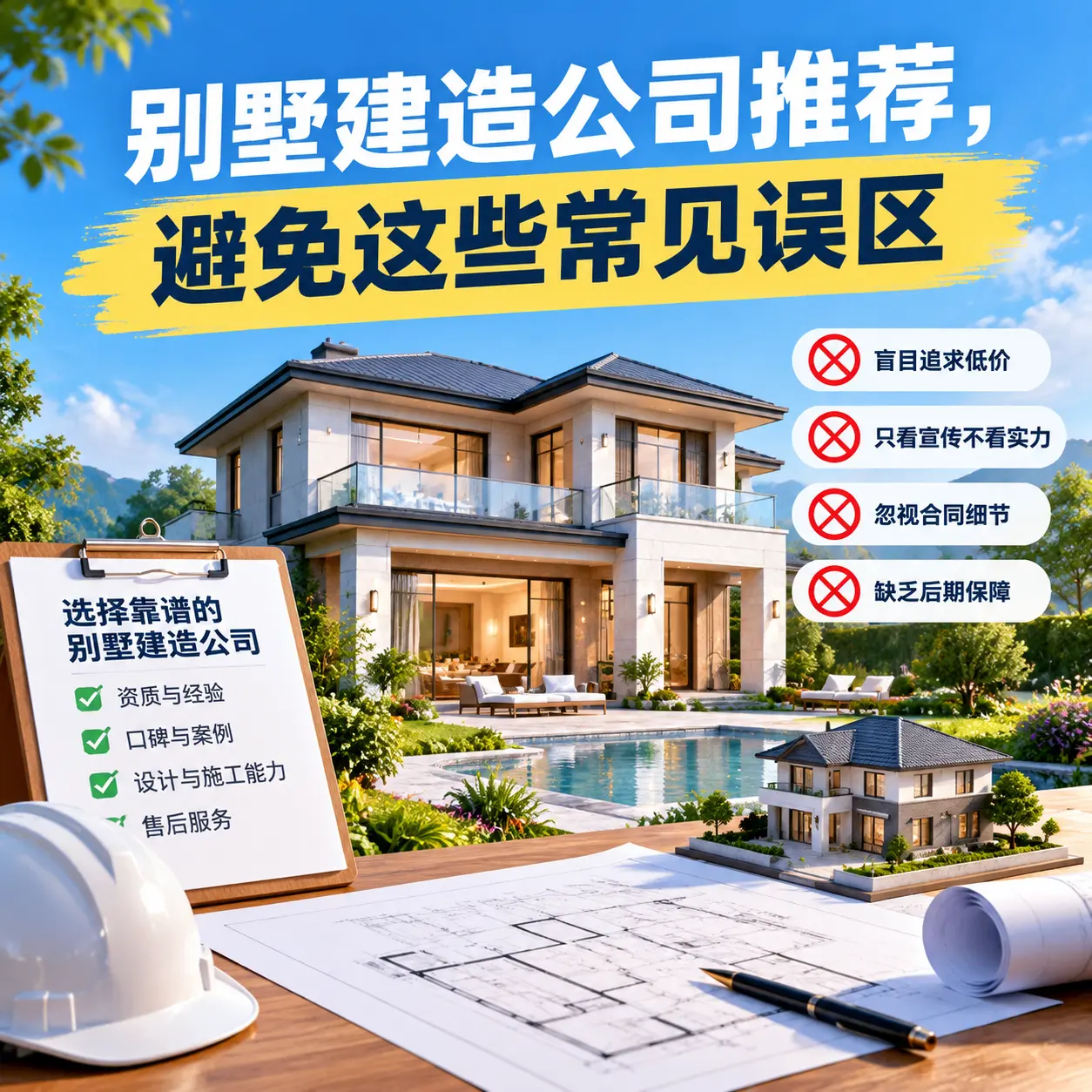 别墅建造公司推荐,避免这些常见误区
