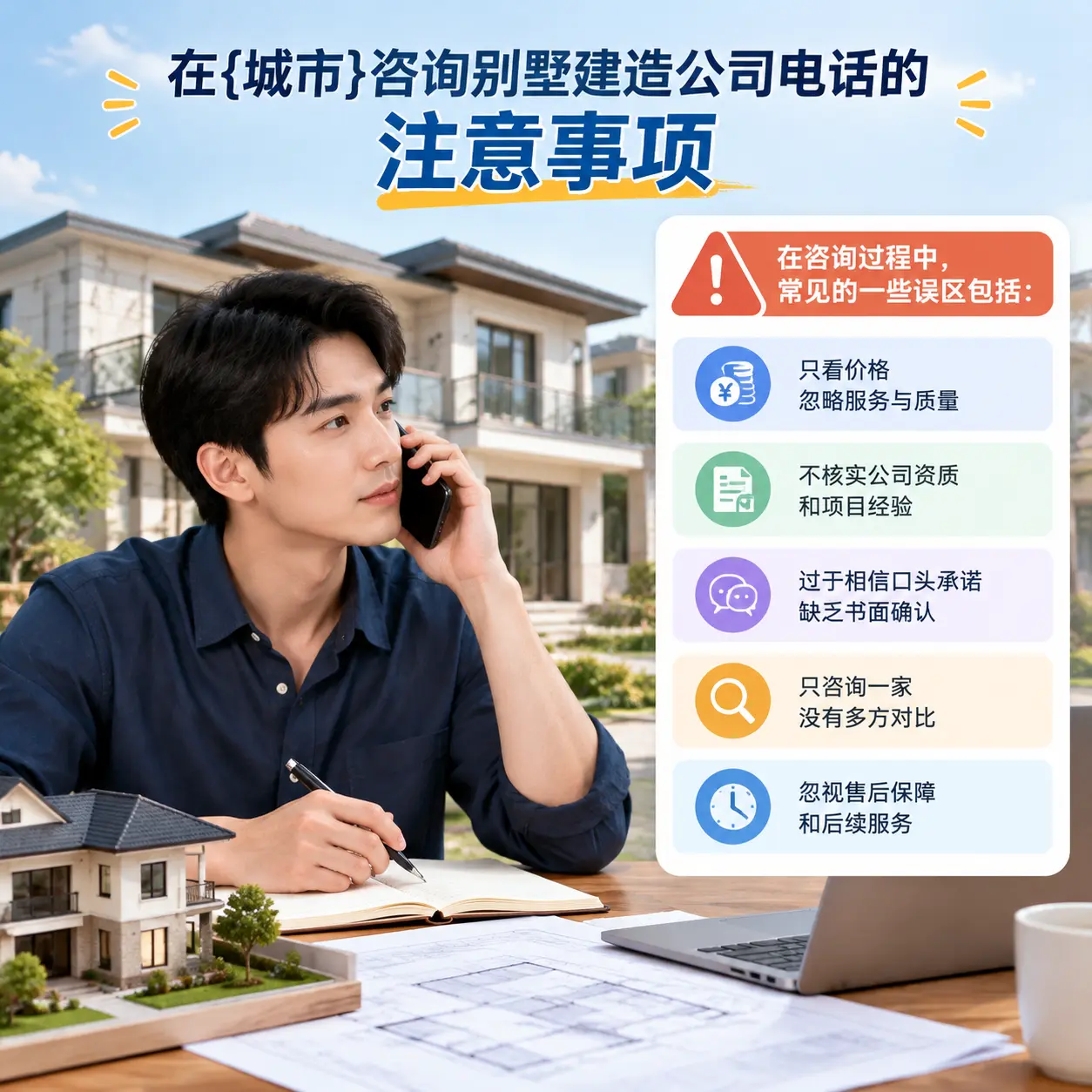 在西秀咨询别墅建造公司电话的注意事项