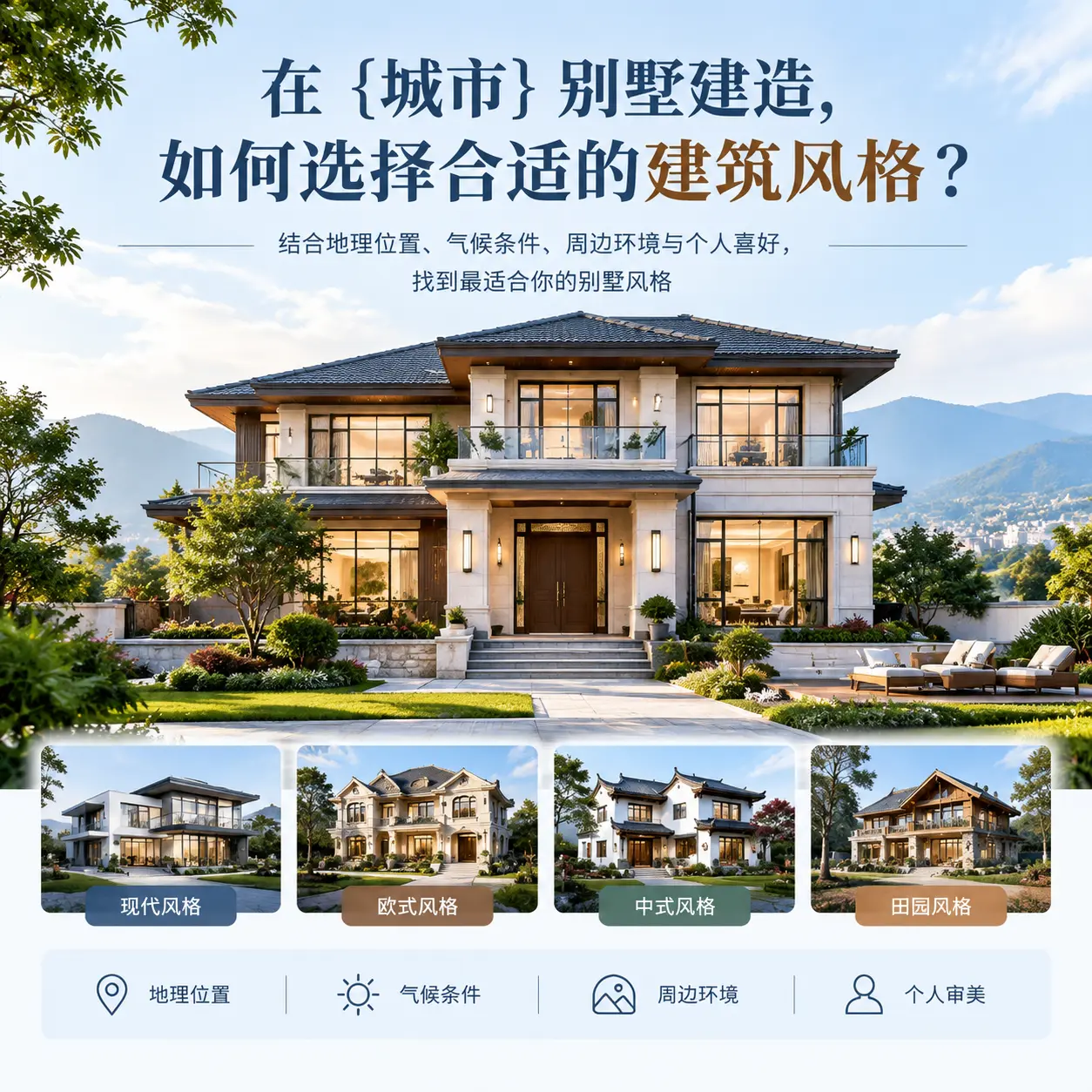 在 西秀 别墅建造，如何选择合适的建筑风格？