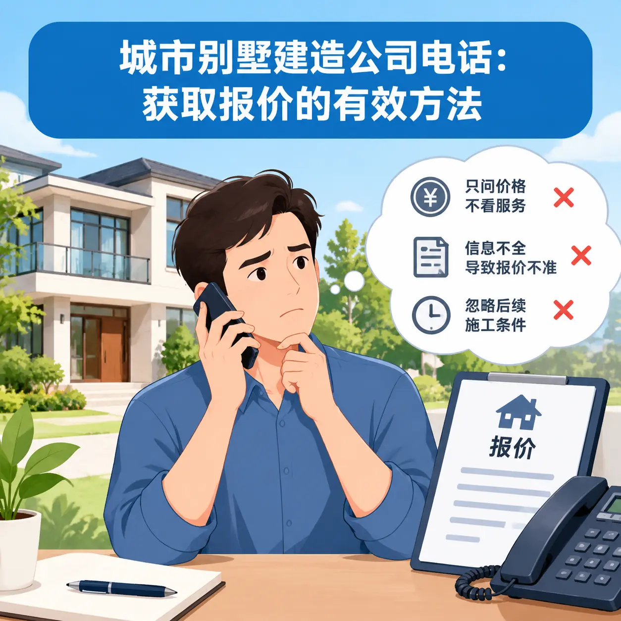 西秀别墅建造公司电话：获取报价的有效方法
